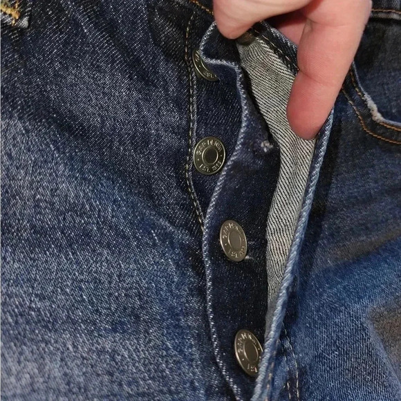 GAP Cheeky Short High Rise Button Fly Denim Cutoff Jean Shorts Daisy Dukes 28 6P - Picture 4 of 8